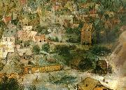 detalj fran babels torn, Pieter Bruegel